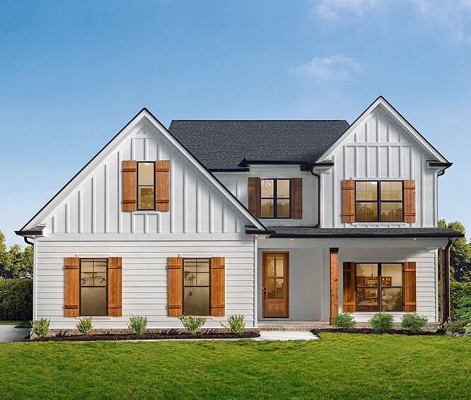 Fiber Cement siding on a home in Idaho
