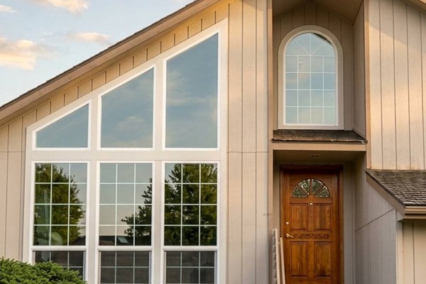 window on residential home