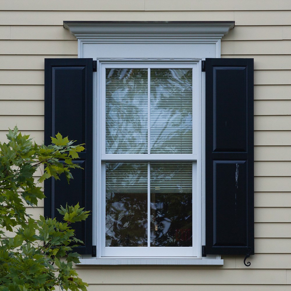 window shown on the side of a home