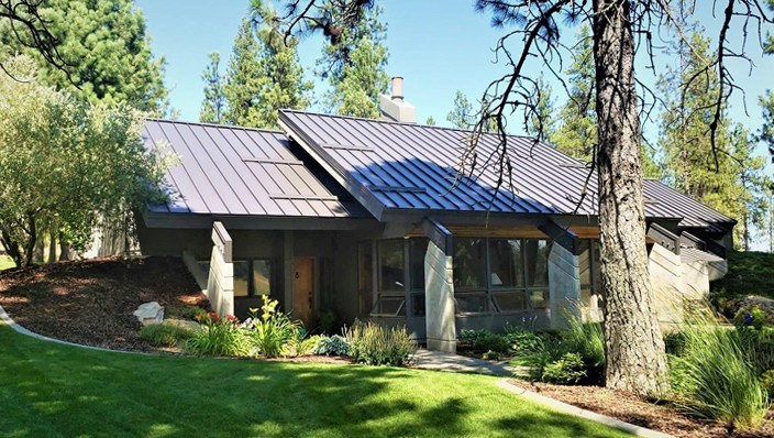 home with a new roof installed in washington