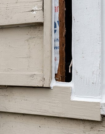 Gaps in siding