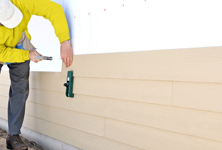 Replacement siding installation