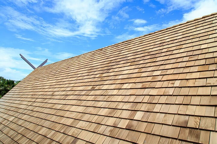 Engineered wood shingles