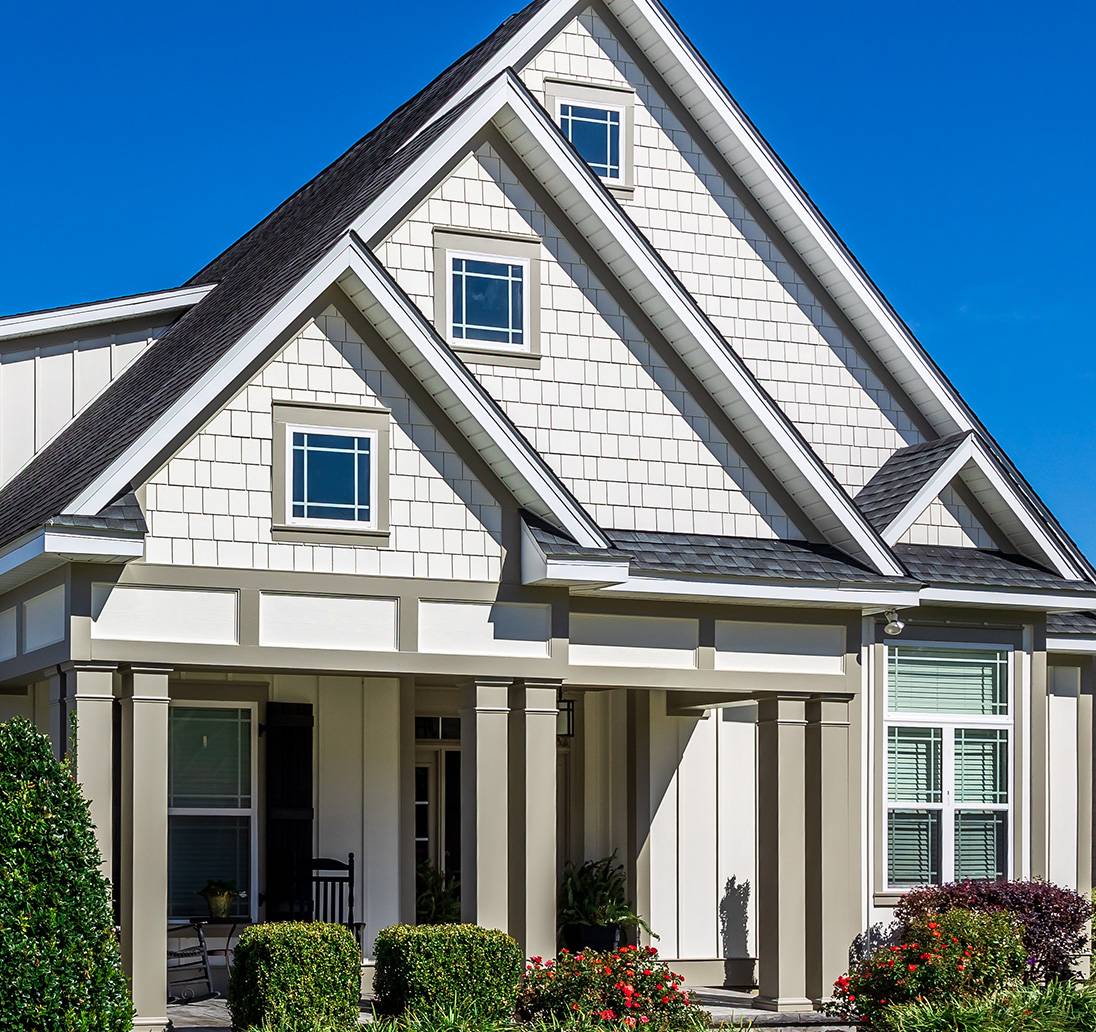 Vinyl siding on a home in Idaho