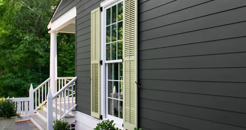 Fiber Cement siding from our siding contractors